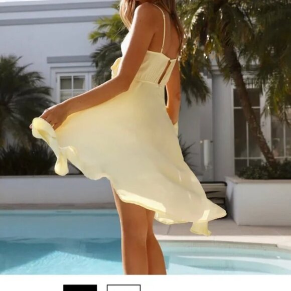 Hello Molly Secret Spot Dress NWT Yellow Size Medium / 6 - Picture 3 of 9